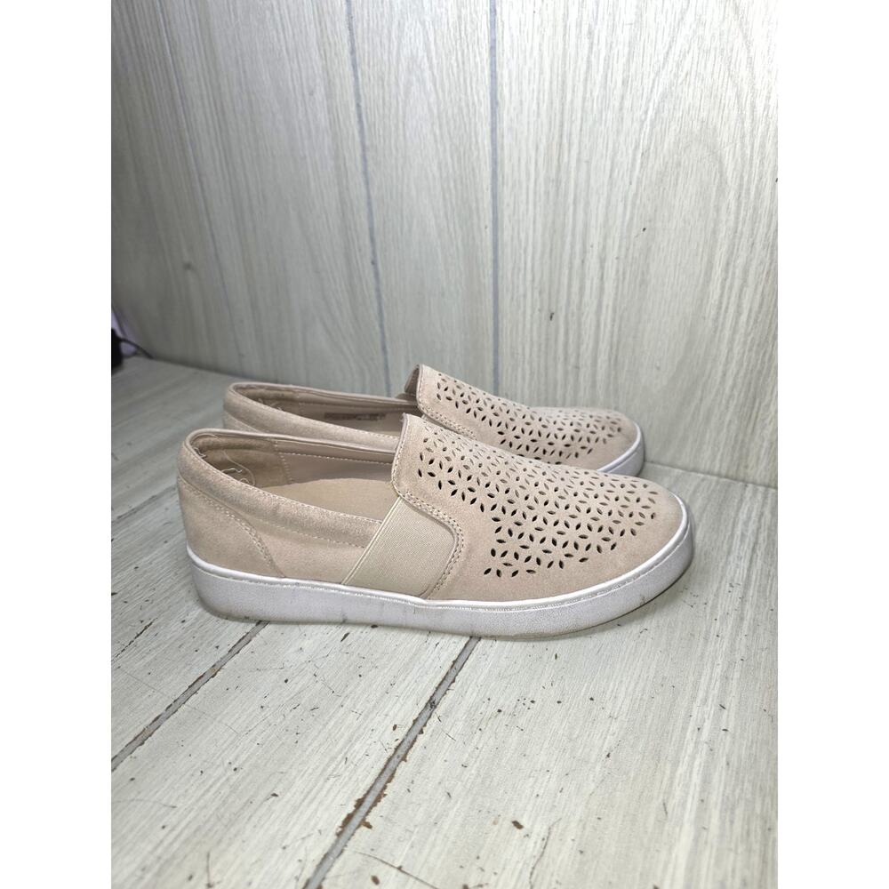 Vionic Kani Nude Suede Comfort Slip-on Flat Shoe Women's 8.5 Minimalist